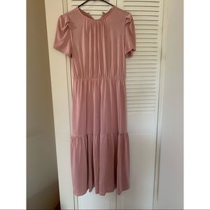 Bohme rose color midi dress